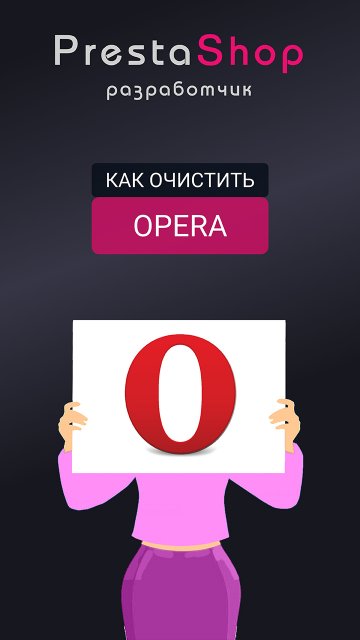 Как очистить закэшированные данные браузера Opera?