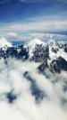 Mountains in an ocean of clouds