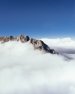 Mountains in an ocean of clouds